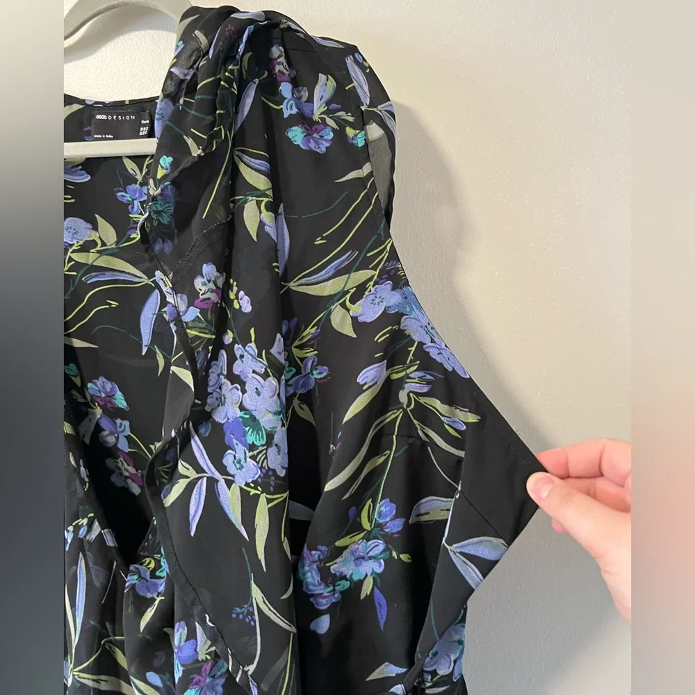ASOS Floral Wrap Dress - Picture 8 of 8